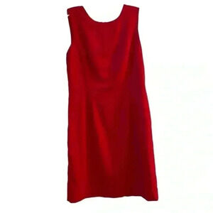Herman Geist Women's Red Sleeveless Knee Length Dress Size 8